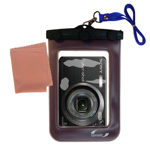 Waterproof Camera Case compatible with the Sony Cyber-shot DSC-W120