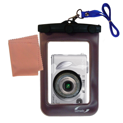 Waterproof Camera Case compatible with the Sony Cyber-shot DSC-W5