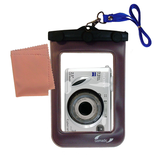 Waterproof Camera Case compatible with the Sony Cyber-shot DSC-W7
