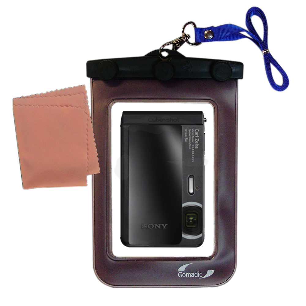 Waterproof Case compatible with the Sony DSC-TX30 to use underwater
