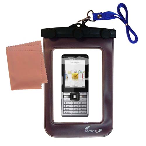 Waterproof Case compatible with the Sony Ericsson  J105a to use underwater