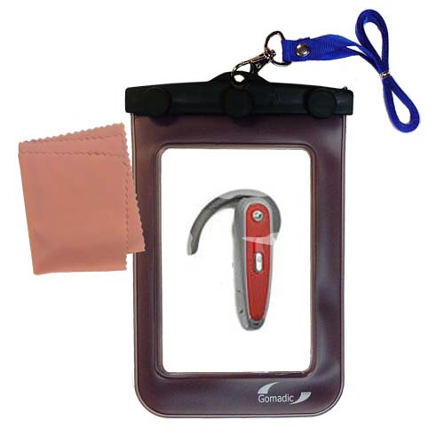 Waterproof Case compatible with the Sony Ericsson Bluetooth Headset HBH-600 to use underwater