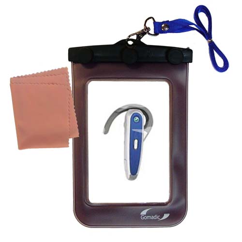 Waterproof Case compatible with the Sony Ericsson Bluetooth Headset HBH-602 to use underwater