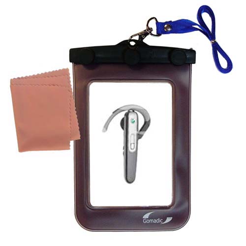Waterproof Case compatible with the Sony Ericsson Bluetooth Headset HBH-608 to use underwater