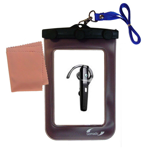 Waterproof Case compatible with the Sony Ericsson Bluetooth Headset HBH-610a to use underwater