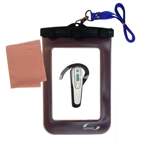Waterproof Case compatible with the Sony Ericsson Bluetooth Headset HBH-662 to use underwater