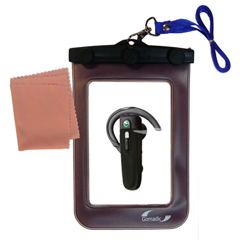 Waterproof Case compatible with the Sony Ericsson HBH-PV702 to use underwater