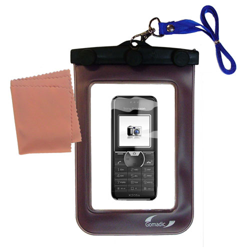 Waterproof Case compatible with the Sony Ericsson k205a to use underwater