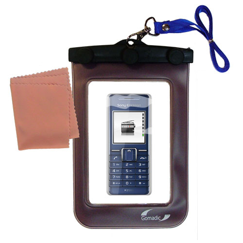 Waterproof Case compatible with the Sony Ericsson K220c to use underwater