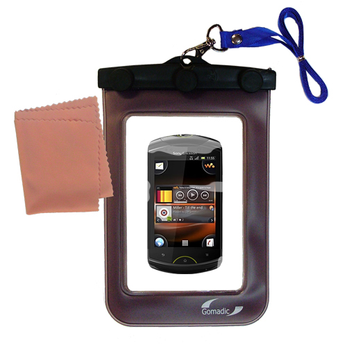 Waterproof Case compatible with the Sony Ericsson Live with Walkman to use underwater
