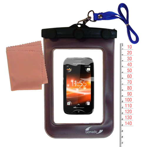 Waterproof Case compatible with the Sony Ericsson Mix Walkman to use underwater