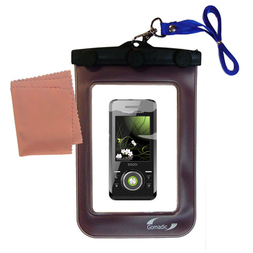 Gomadic clean and dry waterproof protective case suitablefor the Sony Ericsson S500c  to use underwater - Unique Floating Design