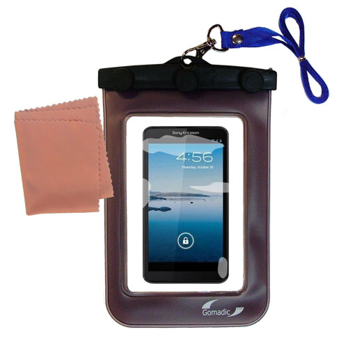 Waterproof Case compatible with the Sony Ericsson Xperia P / LT22i to use underwater
