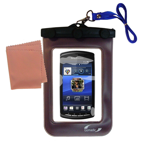 Gomadic clean and dry waterproof protective case suitablefor the Sony Ericsson Xperia Play  to use underwater - Unique Floating Design