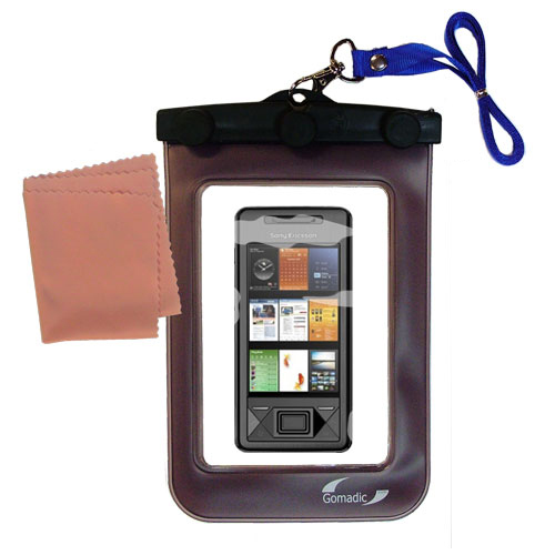 Waterproof Case compatible with the Sony Ericsson Xperia X1 to use underwater
