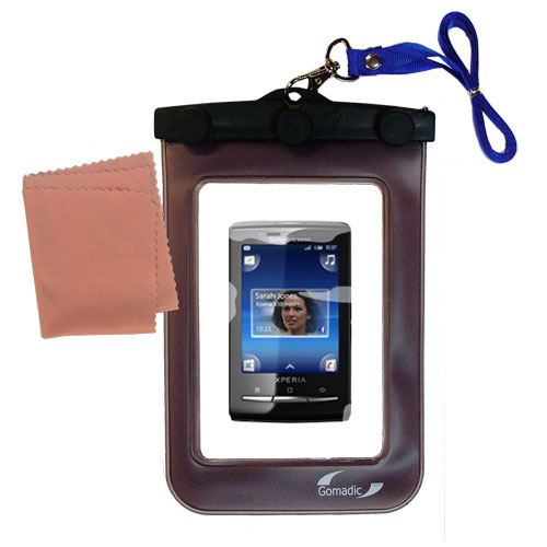 Waterproof Case compatible with the Sony Ericsson Xperia X10 mini pro a to use underwater