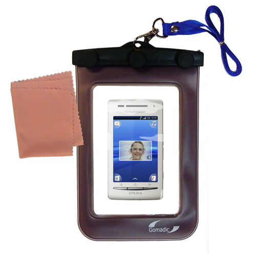 Waterproof Case compatible with the Sony Ericsson Xperia X8 / X8A to use underwater