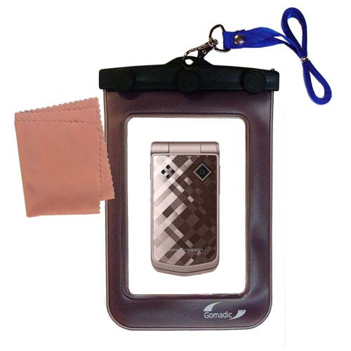 Waterproof Case compatible with the Sony Ericsson Z555 to use underwater