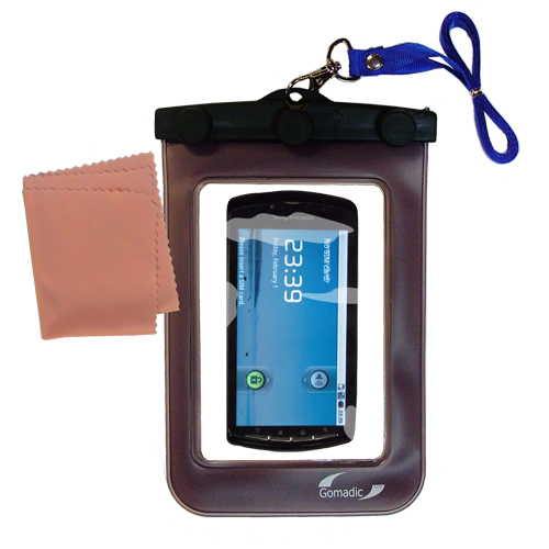 Waterproof Case compatible with the Sony Ericsson Zeus to use underwater