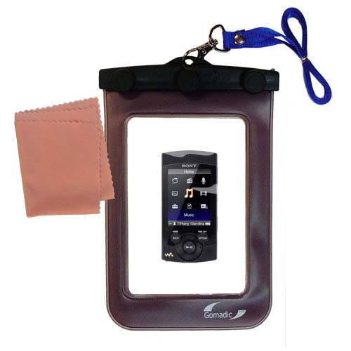 Waterproof Case compatible with the Sony NWZ-S545 to use underwater