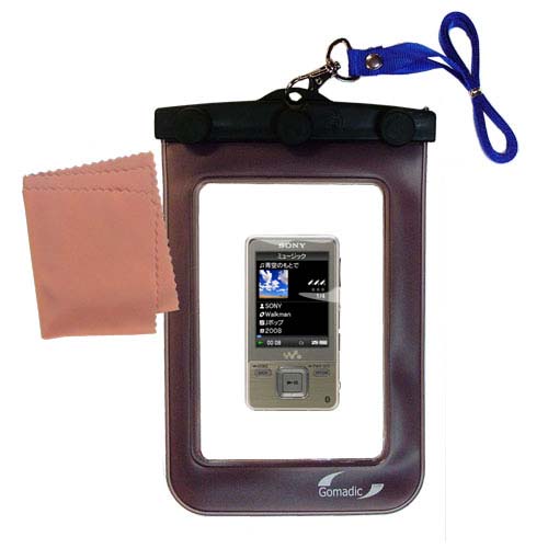 Waterproof Case compatible with the Sony Walkman NW-A828 to use underwater