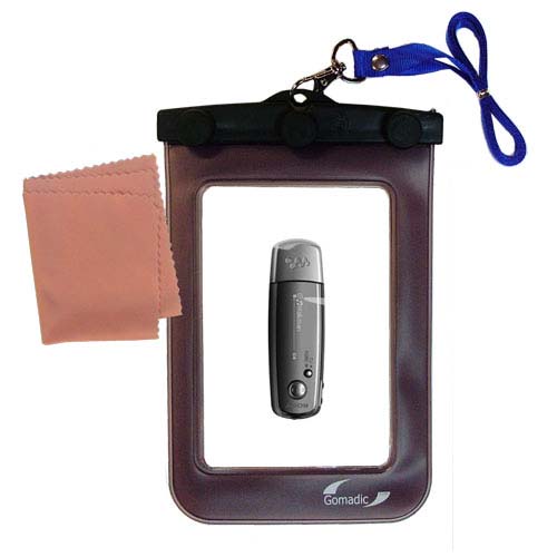 Waterproof Case compatible with the Sony Walkman NW-E002 to use underwater