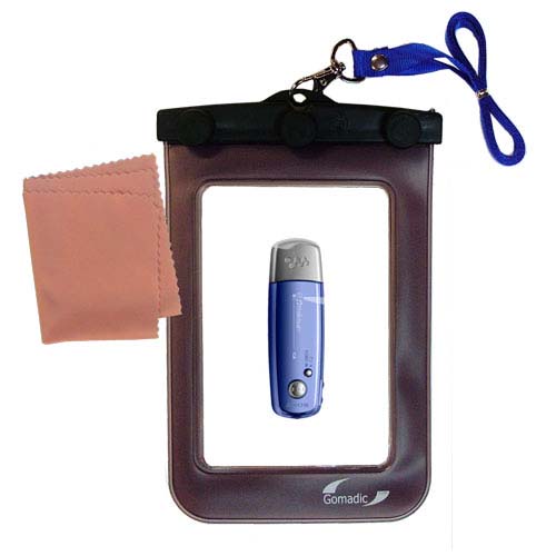 Waterproof Case compatible with the Sony Walkman NW-E002F to use underwater