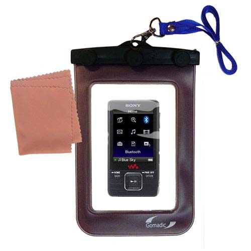 Waterproof Case compatible with the Sony Walkman NWZ-A828 to use underwater