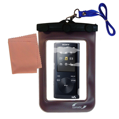Waterproof Case compatible with the Sony Walkman NWZ-E354 to use underwater