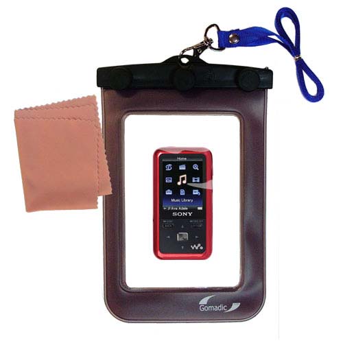 Waterproof Case compatible with the Sony Walkman NWZ-S615 to use underwater