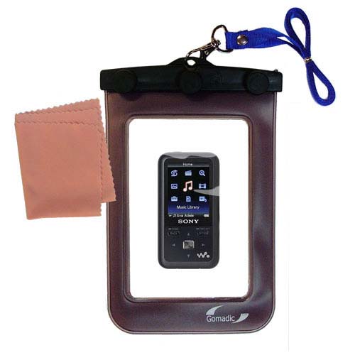 Waterproof Case compatible with the Sony Walkman NWZ-S718 to use underwater