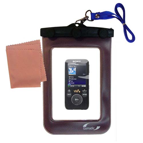 Waterproof Case compatible with the Sony Walkman NWZ-S739F to use underwater