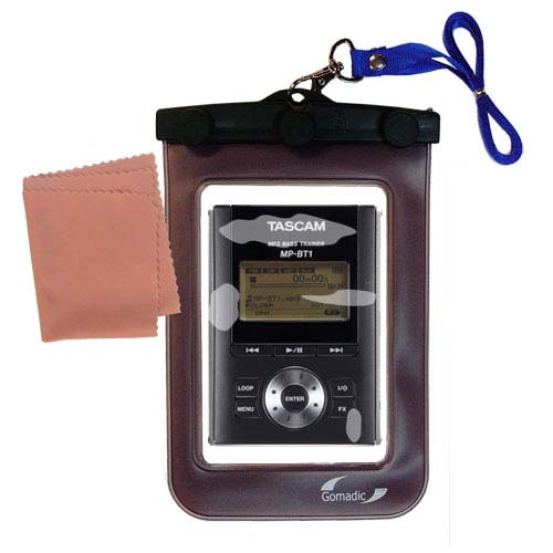 Waterproof Case compatible with the Tascam MP-BT1 to use underwater