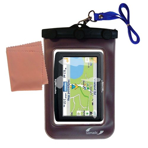 Waterproof Case compatible with the TomTom VIA 1400 to use underwater