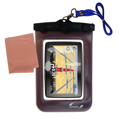 Waterproof Case compatible with the TomTom VIA 1435 1435TM to use underwater