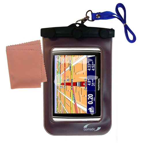 Waterproof Case compatible with the TomTom XL 340S to use underwater