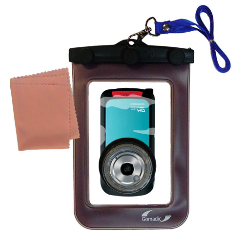 Waterproof Case compatible with the Toshiba Camileo BW10 Waterproof HD Camcorder to use underwater