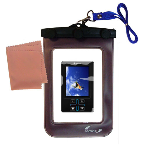 Waterproof Case compatible with the Toshiba Gigabeat T401 to use underwater