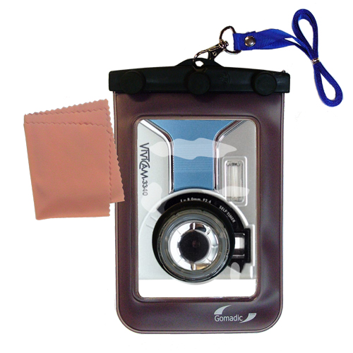 Waterproof Camera Case compatible with the Vivitar ViviCam 3340
