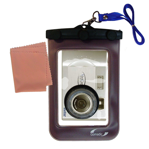 Waterproof Camera Case compatible with the Vivitar ViviCam 3640