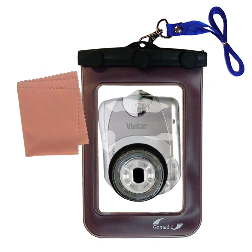 Waterproof Camera Case compatible with the Vivitar ViviCam 3650