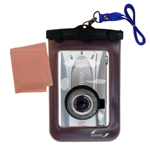 Waterproof Camera Case compatible with the Vivitar ViviCam 3705