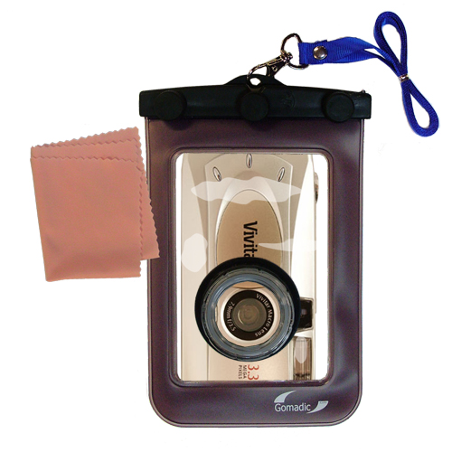Waterproof Camera Case compatible with the Vivitar ViviCam 3715