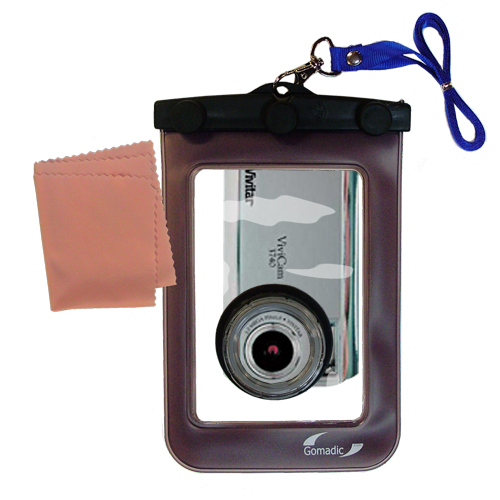 Waterproof Camera Case compatible with the Vivitar ViviCam 3740