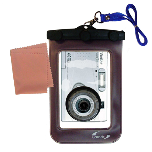 Waterproof Camera Case compatible with the Vivitar ViviCam 3825
