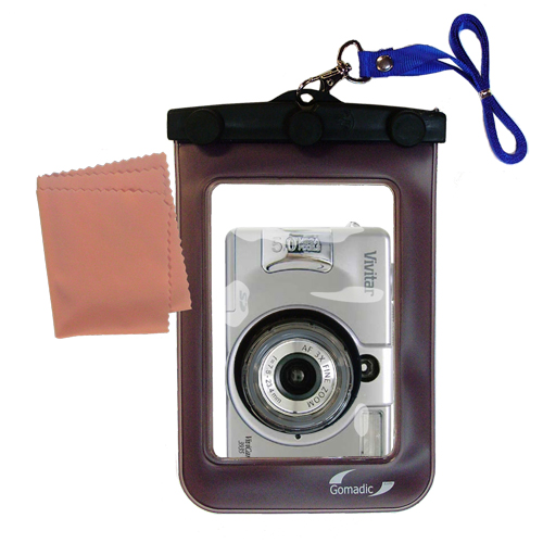 Waterproof Camera Case compatible with the Vivitar ViviCam 3935