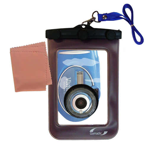 Waterproof Camera Case compatible with the Vivitar ViviCam 55
