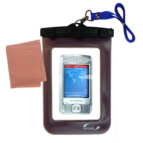 Gomadic clean and dry waterproof protective case suitablefor the Vodaphone VPA Compact II  to use underwater - Unique Floating Design