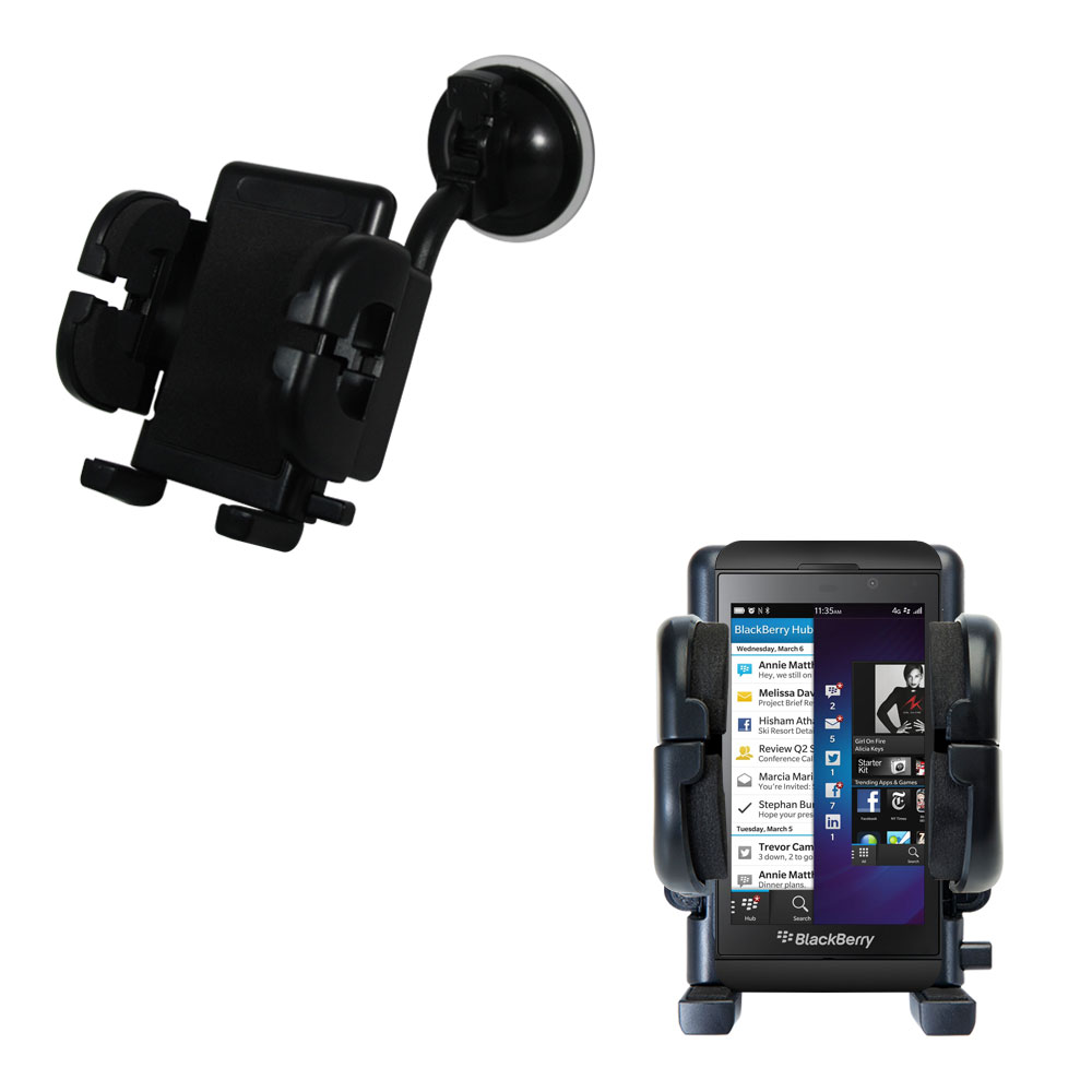 Windshield Holder compatible with the Blackberry Z10