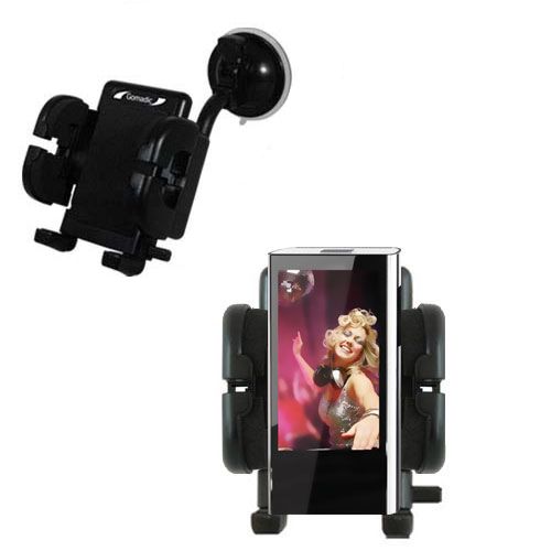 Windshield Holder compatible with the Coby MP826 Touchscreen Video MP3 Player
